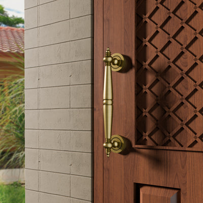 AVDH-07 Pure Brass Vintage Antique Door Handle for Main Door Handles, Pulls for Front Door - 1 pcs