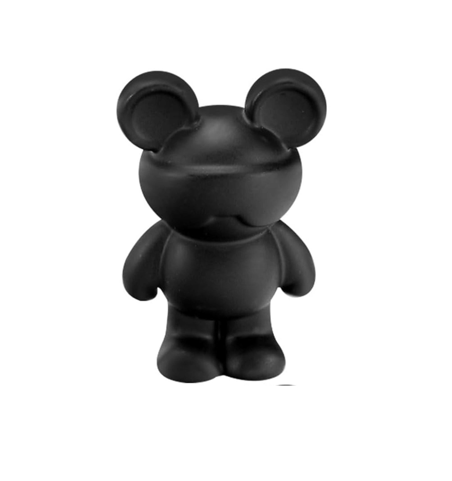 Black Mickey Stereoscopic Bear Cabinet Handles for Wardrobe and Children's Room Pull Knobs Wardrobe Dresser Drawer Furniture Hardware (1 pcs)