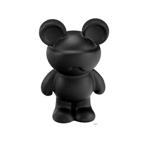 Black Mickey Stereoscopic Bear Cabinet Handles for Wardrobe and Children's Room Pull Knobs Wardrobe Dresser Drawer Furniture Hardware (1 pcs)