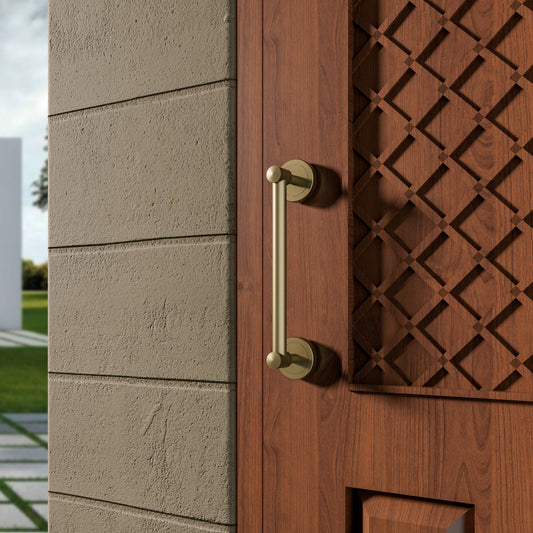 AVDH-03 Pure Brass Vintage Antique Door Handle for Main Door Handles, Pulls for Front Door - 1 pcs