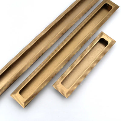 ABVIN Brush Gold Finish Concealed Sliding Door Handle and Drawer Handles, Door Handle and Concealed Door Pull Handle, Handles for Sliding wardrobes (1 Pcs) …