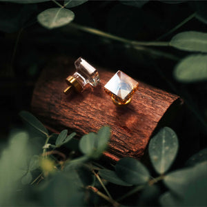 Square Crystal Knobs Pulls Champagne Handles Transparent Wardrobe Dresser Drawer Furniture Hardware (1 pcs)