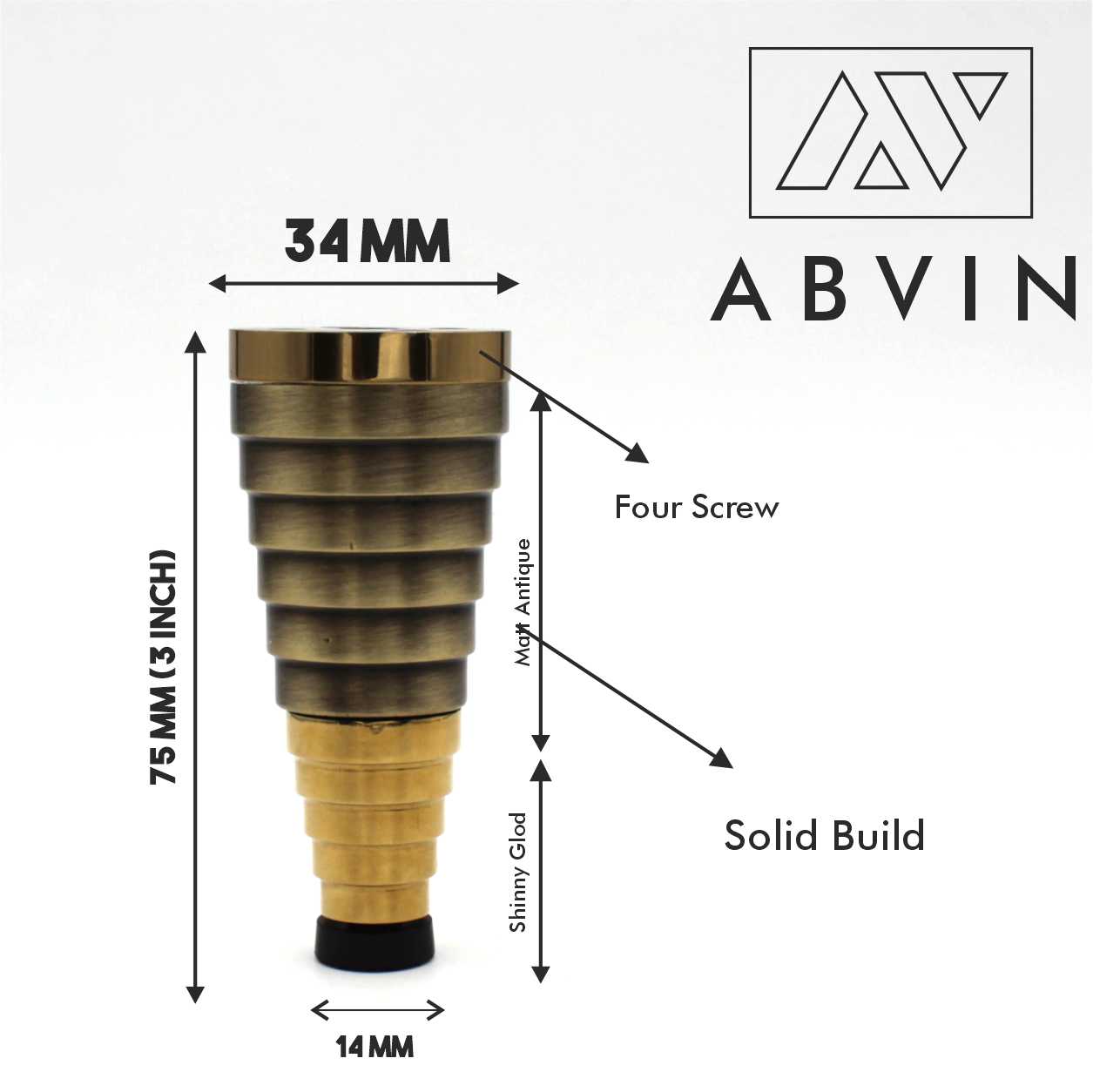 Modern Furniture Legs, Modern Style Coffee Table Sofa Feet Kitchen Table Legs Bathroom Cabinet Cupboard Feet, ABVIN Furniture Hardware ( 1 Piece )