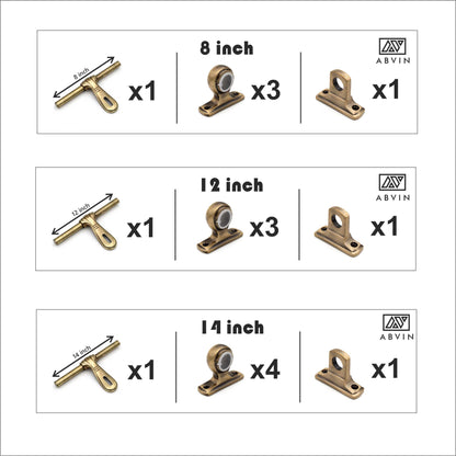 Main Door  Brass Aldrop  – 100% Handmade Solid Brass Latch, Brass Sliding Door Bolt