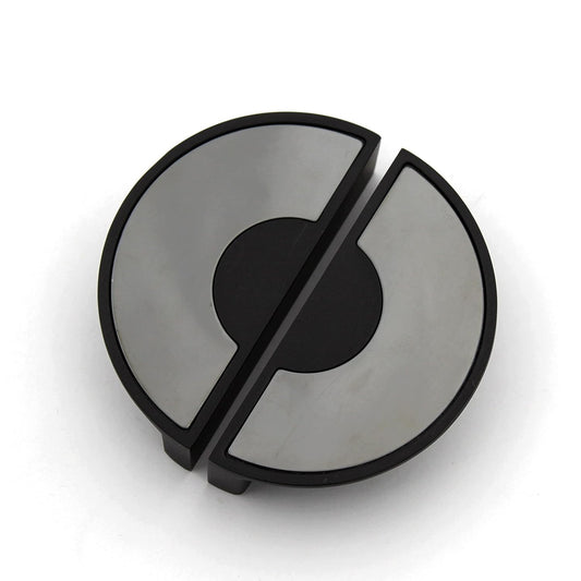 ABVIN 3" Semi Circle Matt Black Unique Cabinet Beautiful Drawer Knobs, Decorative Dresser Drawer Pulls - 1set…