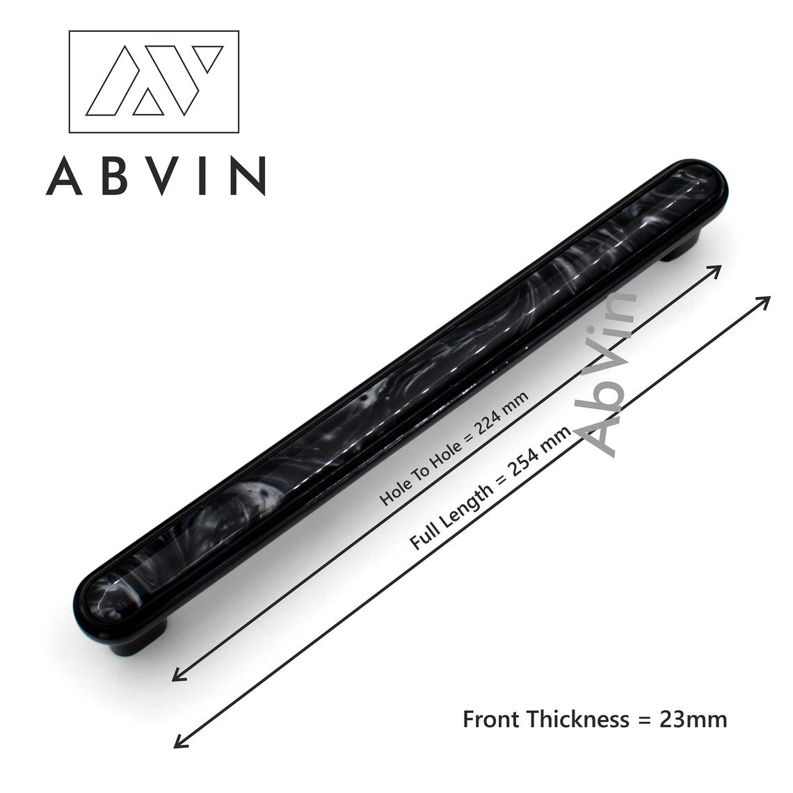 Modern Black Marble Handles Pulls Cabinet Drawer Dresser Furniture Knob Handle Appliance Pulls - 1 pcs