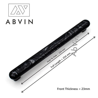 Modern Black Marble Handles Pulls Cabinet Drawer Dresser Furniture Knob Handle Appliance Pulls - 1 pcs