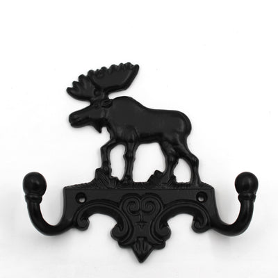 ABVIN Iron Deer Key Stand Bathroom Cloth Hooks Hanger Door Wall Robe Hooks Rail for Hanging Keys, Clothes, Towel