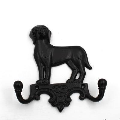 ABVIN Iron Dog Key Stand Bathroom Cloth Hooks Hanger Door Wall Robe Hooks Rail for Hanging Keys, Clothes, Towel