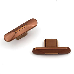 ABVIN Premium Dual Copper Handles, Modern Gold Cabinet Hardware, Furniture Pulls for Doors Cabinets Cupboards Drawers (1 pcs) (T Knob)