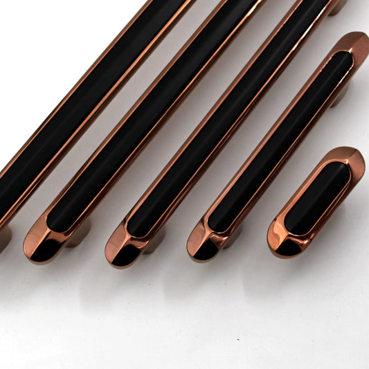 ABVIN Copper Black Handles, Modern Cabinet Hardware, Furniture Pulls for Doors, Cabinets, Cupboards & Drawers ( 1 pcs )