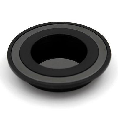 ABVIN Round Black Concealed Sliding Door Handle and Drawer Handles, Door Handle and Concealed Door Pull Handle, Handles for Sliding wardrobes (1 Pcs)