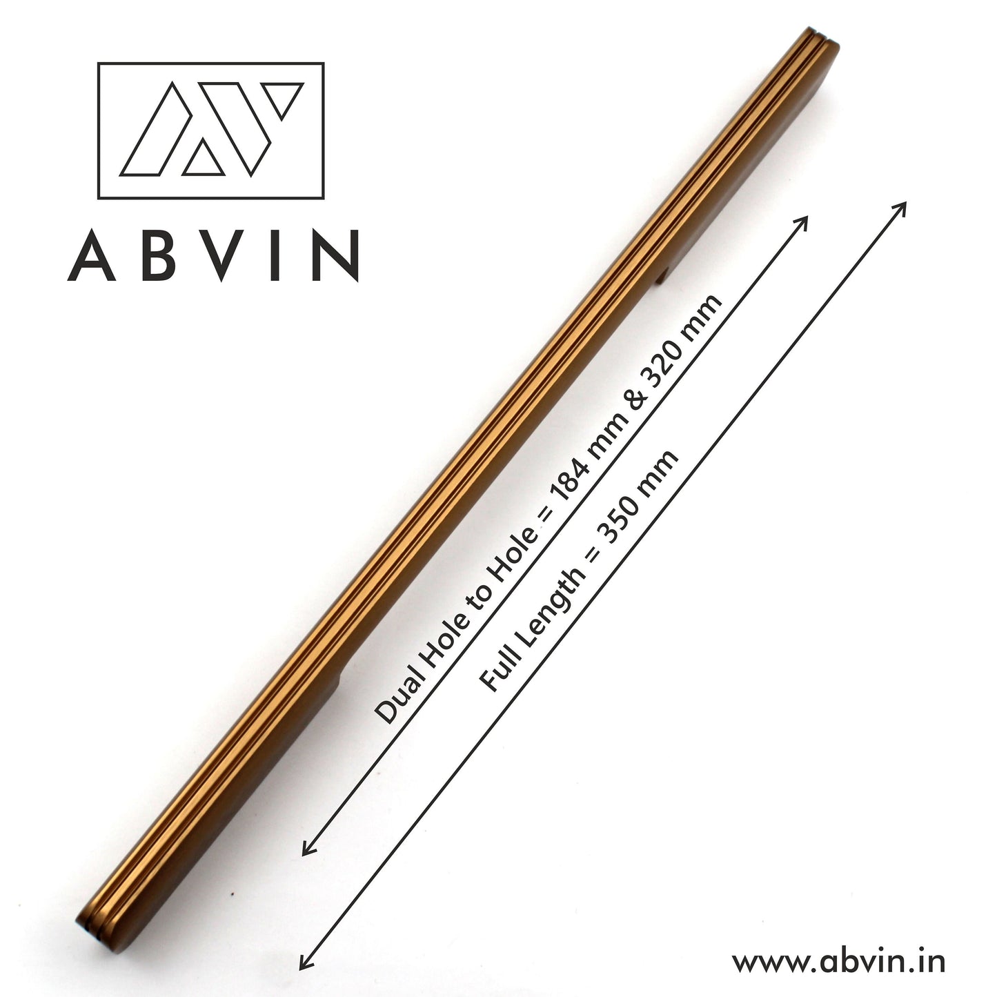 ABVIN Brush Gold Finish Door Handle and Drawer Handles, Door Handle and  Door Pull Handle, Handles for wardrobes (1 Pcs)