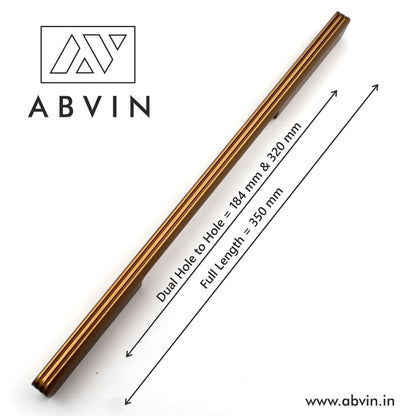 ABVIN Brush Gold Finish Door Handle and Drawer Handles, Door Handle and  Door Pull Handle, Handles for wardrobes (1 Pcs)