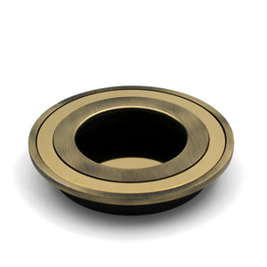 ABVIN Round Gold Concealed Sliding Door Handle and Drawer Handles| Door Handle and Concealed Door Pull Handle |Handles for Sliding wardrobes (1 Pcs)