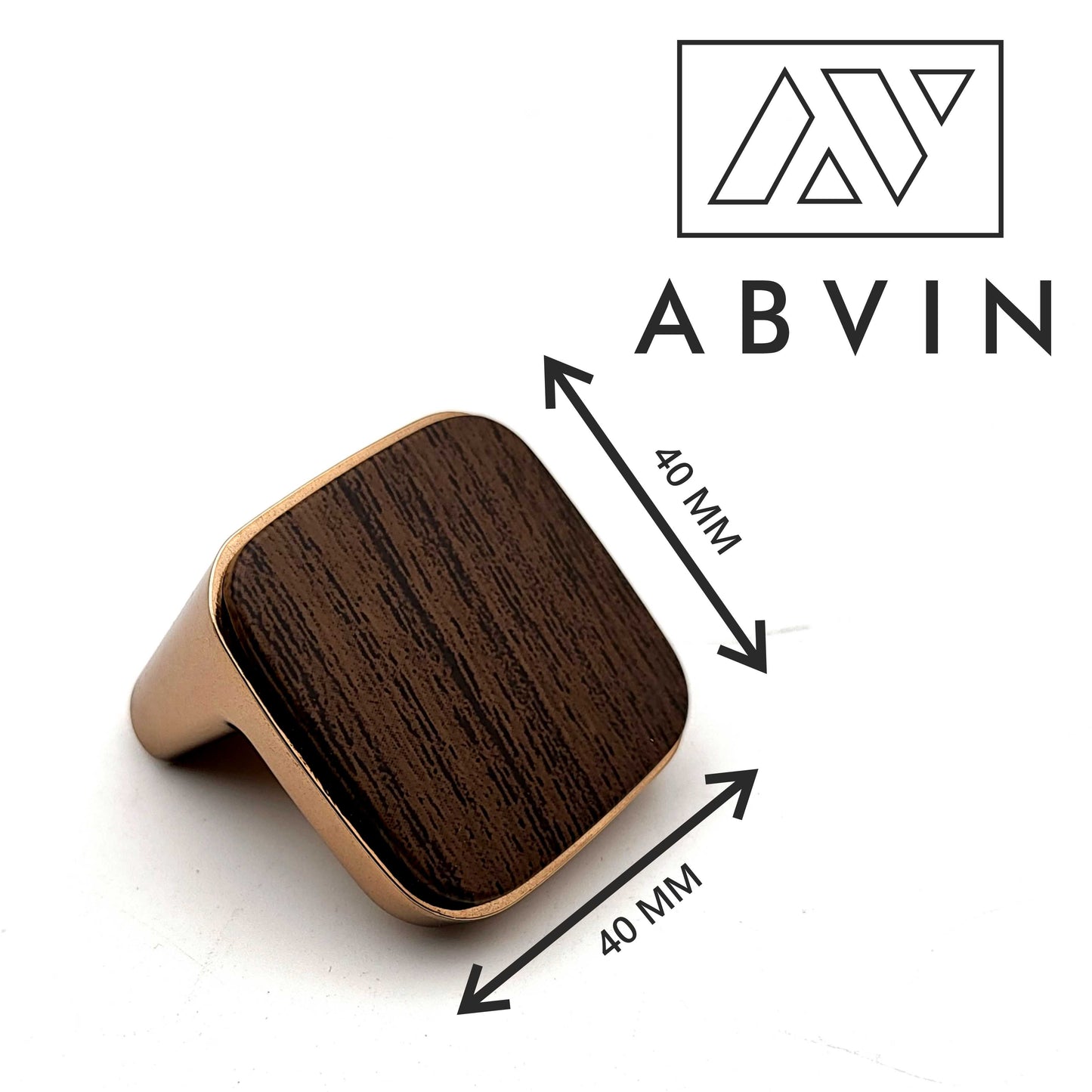 Modern Wood Copper Handles Pulls Cabinet Drawer Dresser Furniture Knob Handle Appliance Pulls - 1 piece