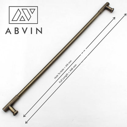 Solid Brass Finish Cabinet Pull Handle – Antique Finish | Modern Bar Handle for Kitchen, Drawer & Wardrobe (1 Pc)