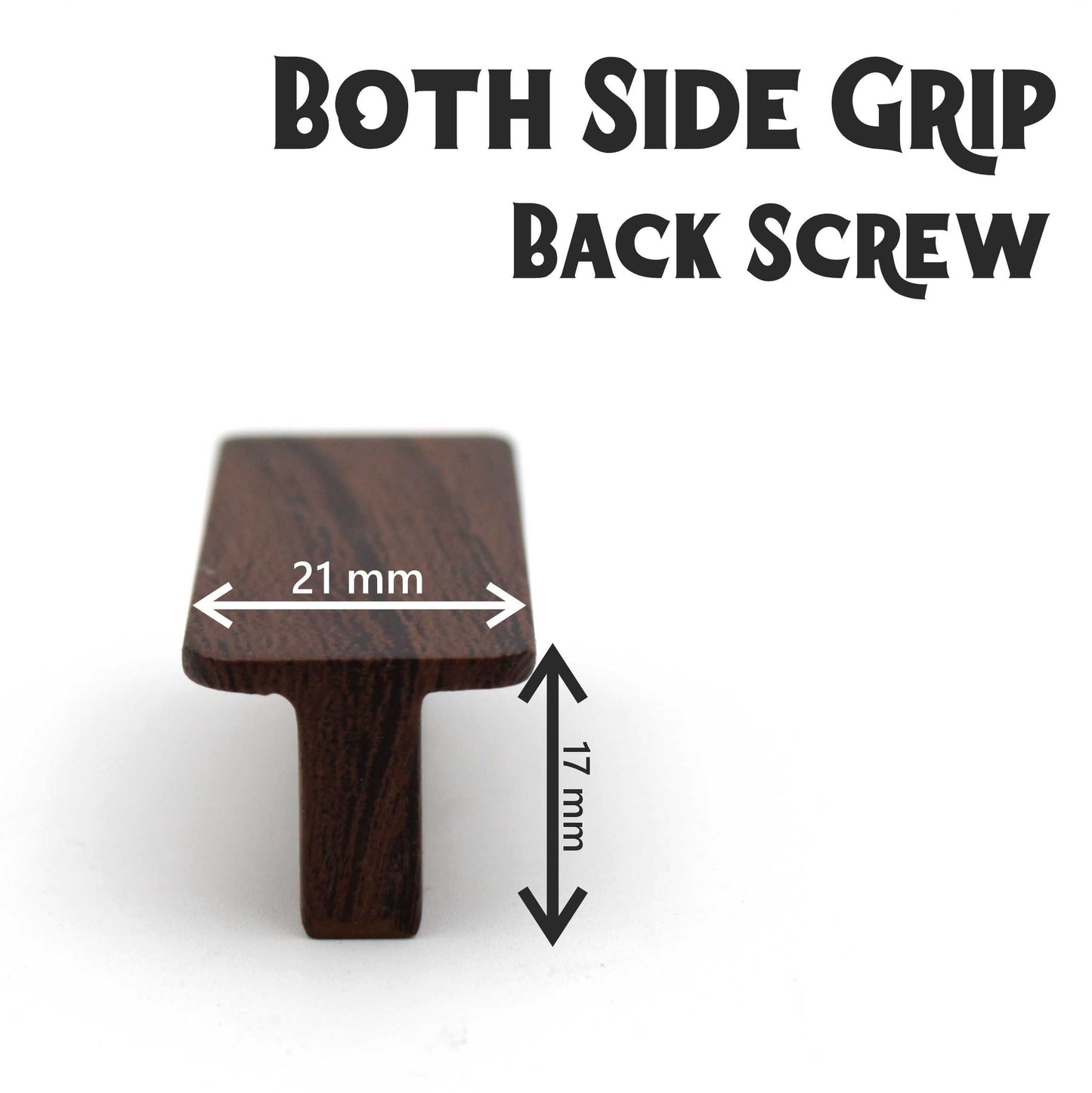 Modern Dark Wood Cabinet Handle – Drawer & Dresser Pull