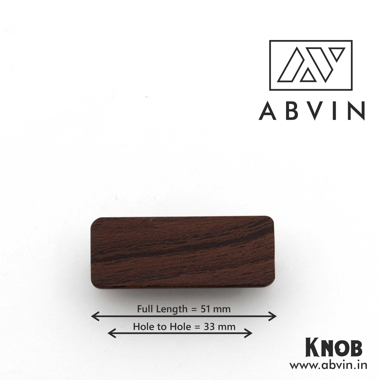 Modern Dark Wood Cabinet Handle – Drawer & Dresser Pull