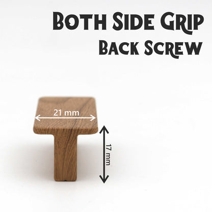 Light Wood Cabinet Handles | Modern Drawer Pulls for Dresser, Kitchen, Furniture – Single Piece