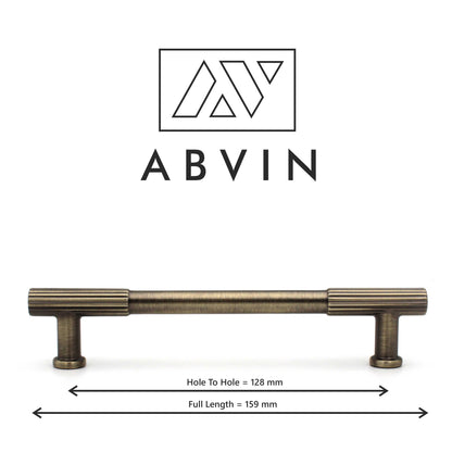 Solid Brass Finish Cabinet Pull Handle – Antique Finish | Modern Bar Handle for Kitchen, Drawer & Wardrobe (1 Pc)