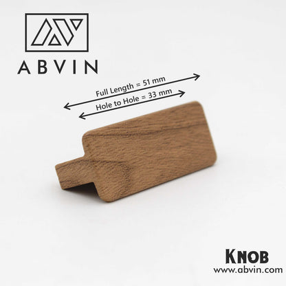 Light Wood Cabinet Handles | Modern Drawer Pulls for Dresser, Kitchen, Furniture – Single Piece