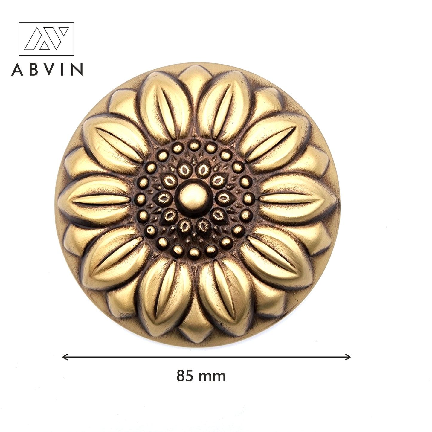Flower Brass Dome Main Door  – 100% Handmade Solid Brass