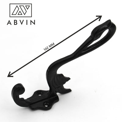 ABVIN Swan Vintage Key Stand Bathroom Cloth Hooks Hanger Door Wall Robe Hooks Rail for Hanging Keys, Clothes, Towel