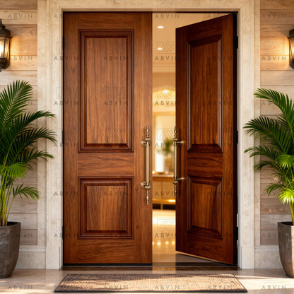 24 inch Matt Antique Brass Door Handle: Ornate Entrance Hardware