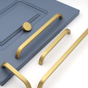Homdiy Cabinet Handles Solid Brass Drawer Handles Bar Cabinet Pulls