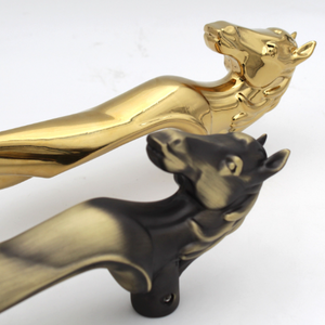 38cm Gold Horse Door Handle for Main Door Handles, Pulls for Front Door - 1 pcs