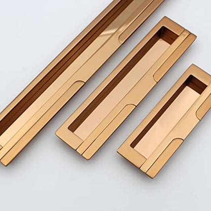 ABVIN Copper Concealed Sliding Door Handle and Concealed Door Slide Handle , Door Handle and Concealed Door Pull Handle, Drawer Handles , Handles for Sliding wardrobes ( 1 Pcs )