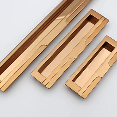 ABVIN Copper Concealed Sliding Door Handle and Concealed Door Slide Handle , Door Handle and Concealed Door Pull Handle, Drawer Handles , Handles for Sliding wardrobes ( 1 Pcs )