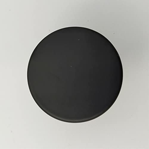 Solid Brass Round Black Knobs for Kitchen Drawer Cabinet Wardrobe knob - Black - 30mm - 1 Pcs