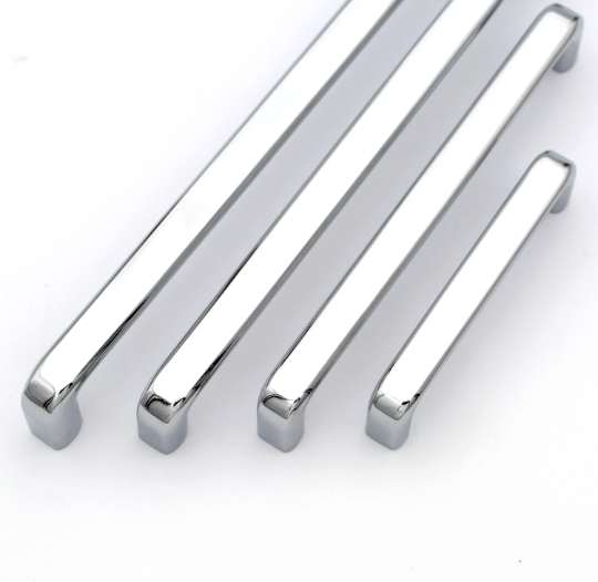 Chrome Round Cabinet Hardware, Furniture Pulls for Doors, Cabinets, Cupboards & Drawers -1 Piece