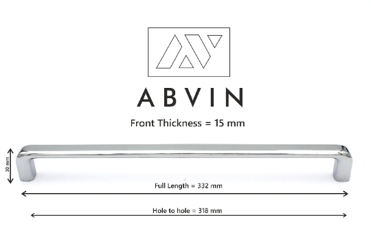 Chrome Round Cabinet Hardware, Furniture Pulls for Doors, Cabinets, Cupboards & Drawers -1 Piece