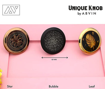 ABVIN Unique Gloss Round Knobs Unique Cabinet Pulls, Beautiful Drawer Knobs, Decorative Knobs, Dresser Knobs, Drawer Pulls, Knobs and Pulls - 1 pcs