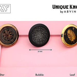 ABVIN Unique Gloss Round Knobs Unique Cabinet Pulls, Beautiful Drawer Knobs, Decorative Knobs, Dresser Knobs, Drawer Pulls, Knobs and Pulls - 1 pcs