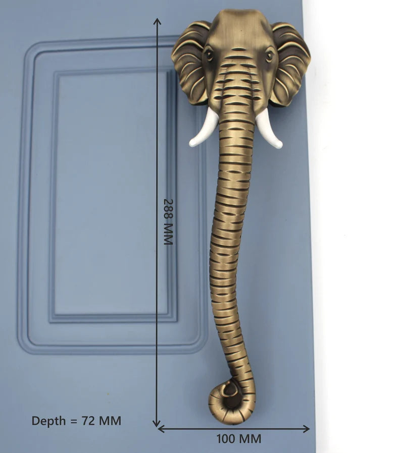 Elephant Antique Door Handle for Main Door Handles, Pulls for Front Door - 1 pcs