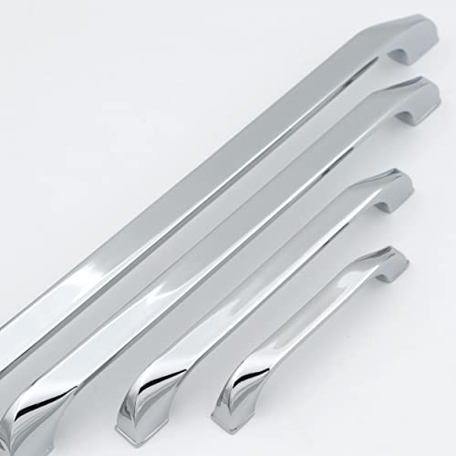 ABVIN Premium Curve Chrome Bar Handles, Modern Gold Cabinet Hardware, Furniture Pulls for Doors, Cabinets, Cupboards & Drawers ( 1 pcs )