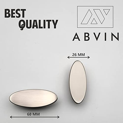 ABVIN Matt Oval Knobs Unique Cabinet Pulls, Beautiful Drawer Knobs, Decorative Knobs, Dresser Knobs, Drawer Pulls, Knobs and Pulls - (Pack of 2)