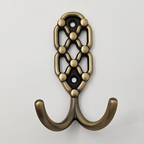 ABVIN - Jali Hook Metal Bathroom Cloth Hooks Hanger Door Wall Robe Hooks Rail for Hanging Keys, Clothes ,Towel - 1 pcs