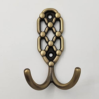 ABVIN - Jali Hook Metal Bathroom Cloth Hooks Hanger Door Wall Robe Hooks Rail for Hanging Keys, Clothes ,Towel - 1 pcs
