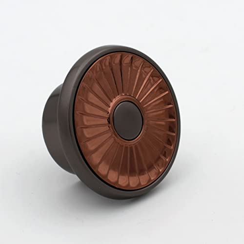 Grey Gold Round Knobs Unique Cabinet Pulls, Beautiful Drawer Knobs, Decorative Knobs, Dresser Knobs, Drawer Pulls, Knobs and Pulls ABVIN0011 - 1 pcs