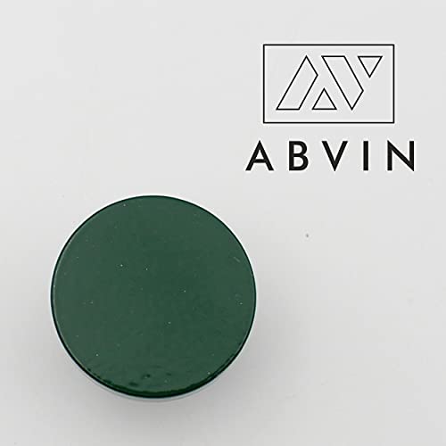 Solid Brass Round Green Knobs for Kitchen Drawer Cabinet Wardrobe knob - Green - 30mm - 1 Pcs