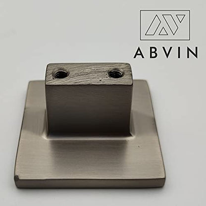 ABVIN Modern Square knobs for Drawers , knobs for Cabinet - SS Finish - pcs