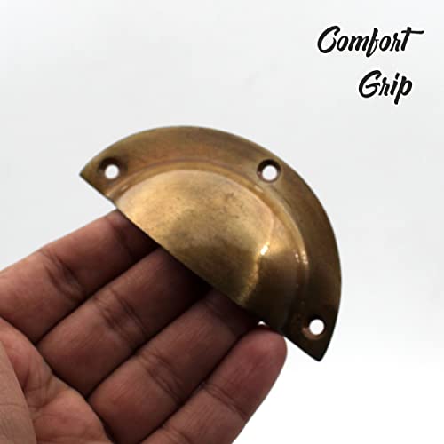 ABVIN Cup Pulls Vintage Unique Cabinet Beautiful Drawer Decorative Dresser Knobs Pulls - Antique Finish - 1 Pcs