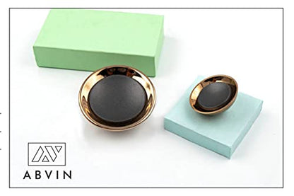 Grey Rosegold Round Knob for Cabinet Drawers - 1 pcs (Large)