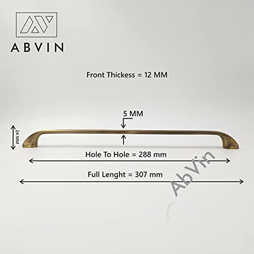 Premium Solid Brass Bar Handles, Modern Gold Cabinet Hardware, Furniture Pulls for Doors, Cabinets, Cupboards & Drawers ( 1 pcs )