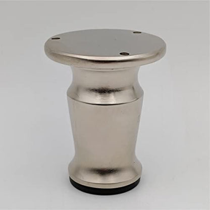 Silver Metal Furniture 3" Legs, Modern Style Coffee Table Sofa Feet Kitchen Table Legs Bathroom Cabinet Cupboard Feet, ABVIN Furniture Hardware ( 1 Piece )